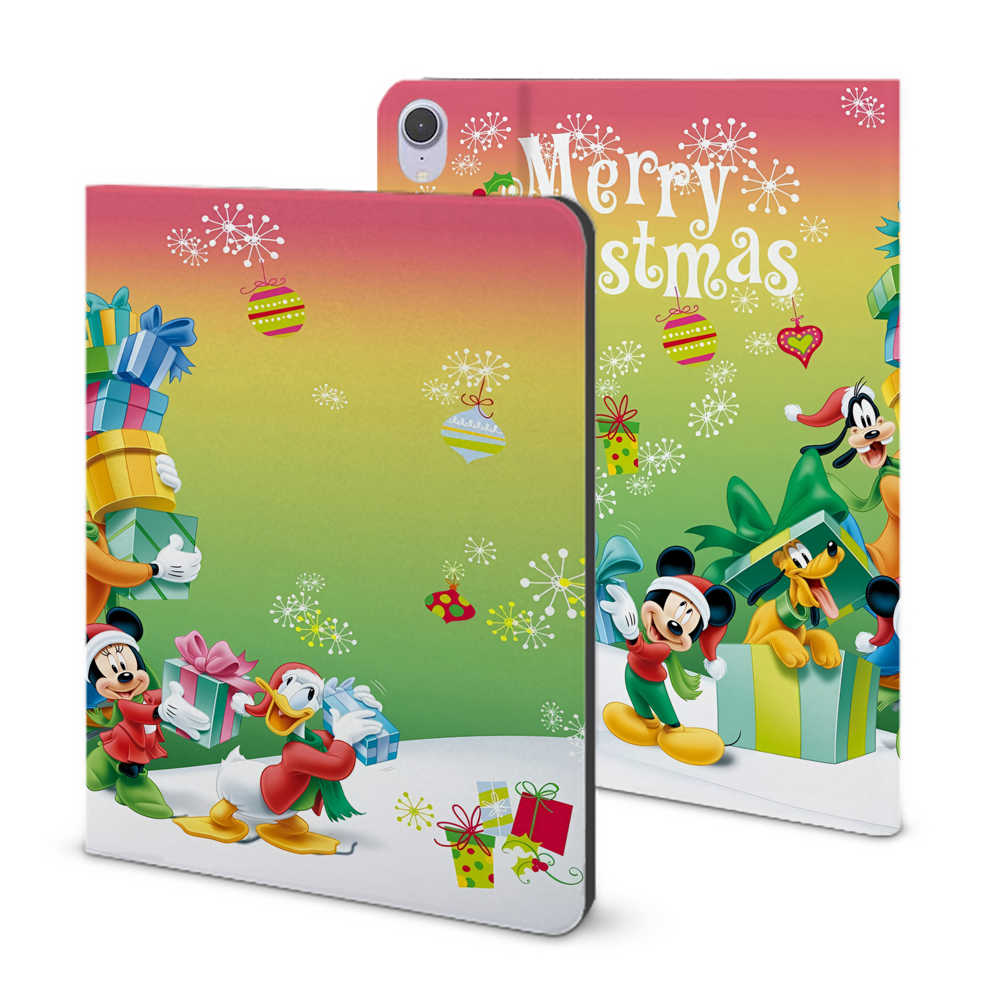 （画像用） ミッキーマウス Mickey Mouse IPad ケース ブック型 PUレザー TPU 耐衝撃 軽量 薄型 ペン収納なし 全面保護 IPad 各モデル対応